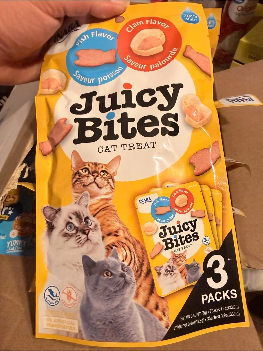 Variety box of cat treats/Soup pouches/ Electric Brush and Cat Spray for Urine